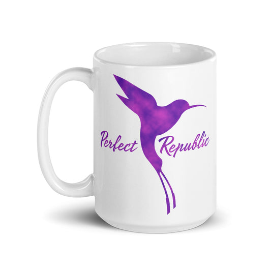 The Perfect Republic Hummingbird Mug (Purple-Clouds Edition)