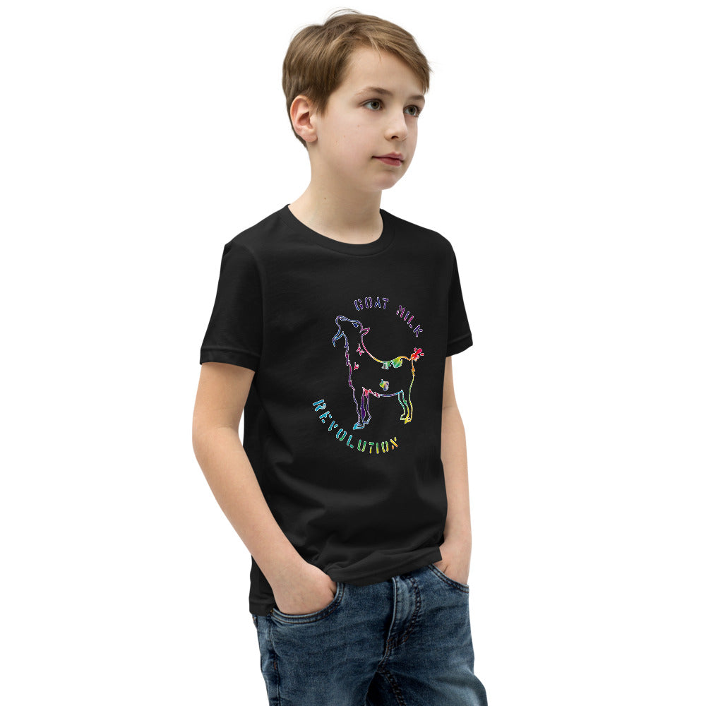 "Goat Milk Revolution" Youth Short Sleeve T-Shirt